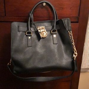 Black and Gold Michael Kors Bag